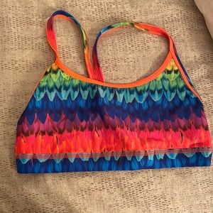 Colorful swim top